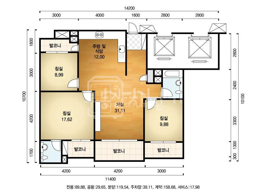 서울 강남구 도곡동 도곡삼성래미안아파트 101동 중층 매매 매매 매물번호 10075 사진 2