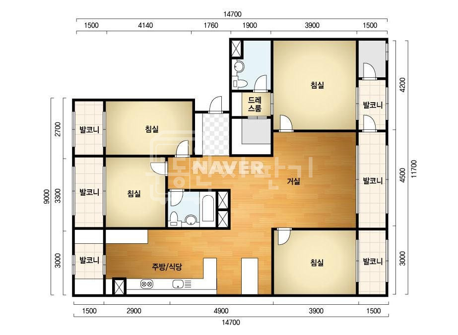 서울 강남구 청담동 청담아이파크41평,저층급매 매매 매물번호 10197 사진 2