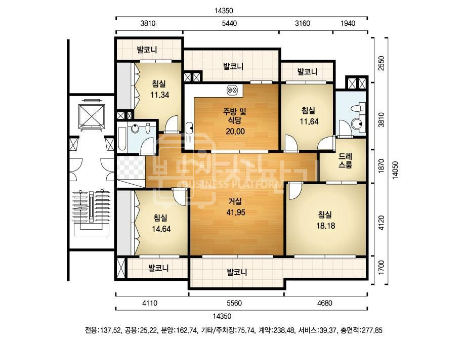 서울 강남구 청담동 청담대우유로카운티 49평 ,입지조건 좋은아파트 매매 매물번호 10232 사진 2