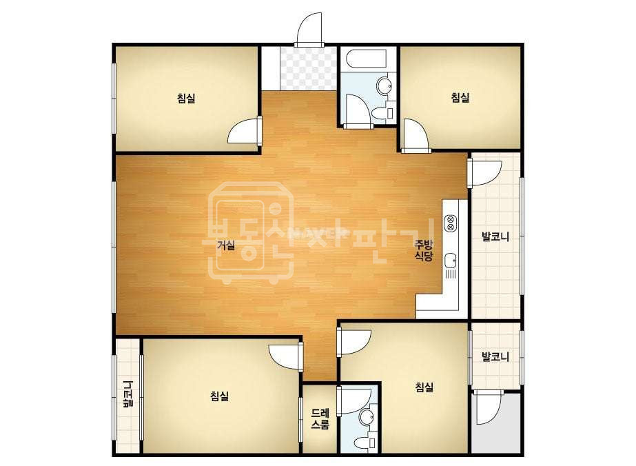 서울 강남구 청담동 청담e편한세상4차 반전세 올수리 시스템에어컨 월세 매물번호 10582 사진 2